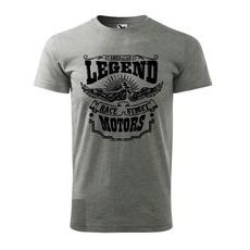 PÁNSKÉ TRIKO S MOTIVEM CHOPPERS AMERICAN LEGENDS - ŠEDÉ