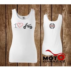 DÁMSKÉ TÍLKO MOTOGARÁŽ LIMITED EDITION MOTOCROSS - BÍLÉ