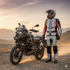 BUNDA NA MOTORKU CLOVER GTS-3 AIRBAG BLACK/GREY/RED