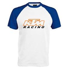 PÁNSKÉ TRIKO S MOTIVEM KTM RACING 5 - MODRO/BÍLÉ