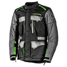 CESTOVNÍ ENDURO BUNDA NA MOTORKU TRAILER 4SQUARE - ČERNÁ/ŠEDÁ/FLUO