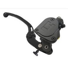 RADIÁLNÍ HLAVNÍ BRZDOVÝ VÁLEC ACCOSSATO PK027 16 X 18 S ITEGROVANOU NÁDRŽKOU NA KAPALINU A ČERNOU VÝKLOPNOU PÁČKOU (MATICE+PÁČKA)