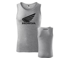 PÁNSKÉ TÍLKO S MOTIVEM HONDA 2 - ŠEDÉ