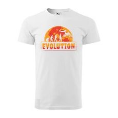 PÁNSKÉ TRIKO S MOTIVEM MOTOCROSS EVOLUTION 1 - BÍLÉ
