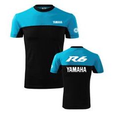 PÁNSKÉ TRIKO S MOTIVEM YAMAHA R6 - TYRKYSOVÁ/ČERNÁ