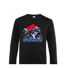 PÁNSKÁ MIKINA S MOTIVEM SUZUKI GSXR - ČERNÁ