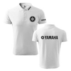 PÁNSKÉ POLO S MOTIVEM YAMAHA - BÍLÁ
