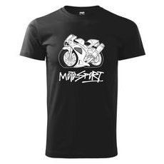 PÁNSKÉ TRIKO S MOTIVEM MOTOSPORT - ČERNÉ