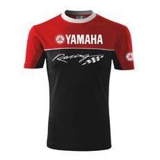 PÁNSKÉ TRIKO S MOTIVEM YAMAHA RACING - ČERVENÁ/ČERNÁ