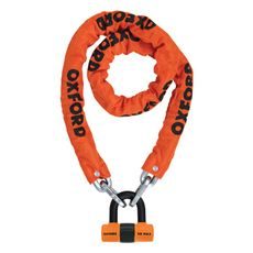 ZÁMEK ŘETĚZU OXFORD HD CHAIN LOCK 1,5 M ORANGE LK145