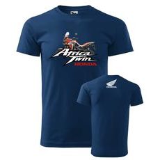 PÁNSKÉ TRIKO S MOTIVEM HONDA AFRICA TWIN - TMAVĚ MODRÁ