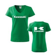 DÁMSKÉ TRIKO S MOTIVEM KAWASAKI - ZELENÉ