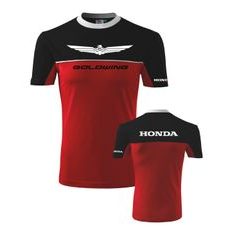 PÁNSKÉ TRIKO S MOTIVEM HONDA GOLDWING - ČERNO/ČERVENÉ