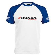 PÁNSKÉ TRIKO S MOTIVEM HONDA MOTORCYCLE 1 - MODRO/BÍLÉ