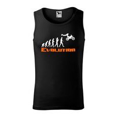 PÁNSKÉ TÍLKO S MOTIVEM MOTOCROSS EVOLUTION - ČERNÉ