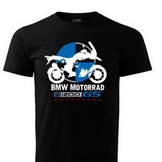 PÁNSKÉ TRIKO S MOTIVEM BMW R 1200 GS ADVENTURE 1 - ČERNÉ