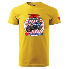 PÁNSKÉ TRIKO S MOTIVEM SUZUKI GSXR 1 - ŽLUTÁ