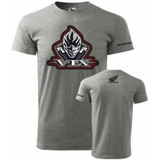 PÁNSKÉ TRIKO S MOTIVEM HONDA VTX - ŠEDÉ