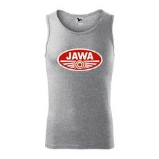 PÁNSKÉ TÍLKO S MOTIVEM JAWA 1 - ŠEDÉ