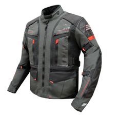 PÁNSKÁ TEXTILNÍ MOTO BUNDA SPARK TRAILMASTER - ŠEDÁ