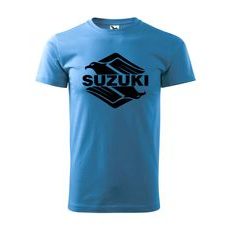 PÁNSKÉ TRIKO S MOTIVEM SUZUKI 1 - SVĚTLE MODRÉ