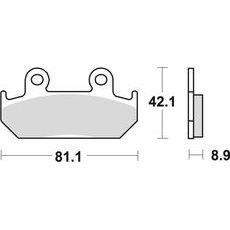BRZDOVÉ DESTIČKY TRW MCB562 SV