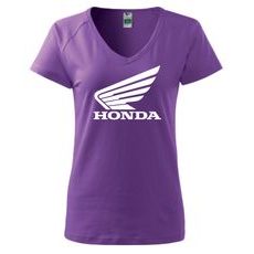 DÁMSKÉ TRIKO S MOTIVEM HONDA 4 - FIALOVÉ