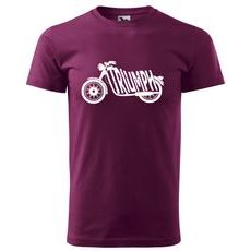 PÁNSKÉ TRIKO S MOTIVEM TRIUMPH 2 - FIALOVÉ