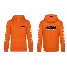 Pánská mikina s kapucí a motivem KTM Racing 2 - Oranžová