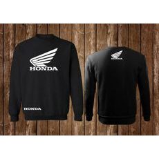 DÁMSKÁ MIKINA S MOTIVEM HONDA - ČERNÁ
