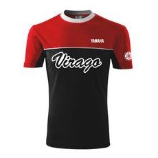 PÁNSKÉ TRIKO S MOTIVEM YAMAHA VIRAGO - ČERVENÁ/ČERNÁ