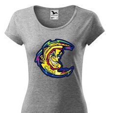 DÁMSKÉ TRIKO S MOTIVEM THE DOCTOR MĚSÍC - ŠEDÉ