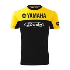 PÁNSKÉ TRIKO S MOTIVEM YAMAHA DIVERSION - ŽLUTÁ/ČERNÁ