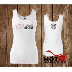 DÁMSKÉ TÍLKO MOTOGARÁŽ LIMITED EDITION SUPERSPORT - BÍLÉ