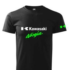 PÁNSKÉ TRIKO S MOTIVEM KAWASAKI NINJA 1 - ČERNÉ