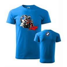 PÁNSKÉ TRIKO S MOTIVEM BMW S 1000 R - MODRÁ