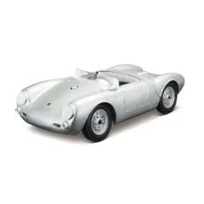 MAISTO - PORSCHE 550 A SPYDER, STŘÍBRNÁ, 1:18