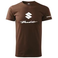 PÁNSKÉ TRIKO S MOTIVEM SUZUKI BANDIT 1 - ČOKOLÁDOVÉ