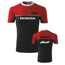 PÁNSKÉ TRIKO S MOTIVEM HONDA HORNET 1 - ČERVENÉ/ČERNÉ