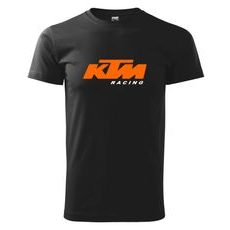 PÁNSKÉ TRIKO S MOTIVEM KTM RACING 2 - ČERNÉ