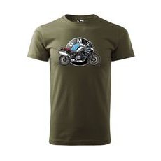 PÁNSKÉ TRIKO S MOTIVEM BMW GS 850 - MILITARY