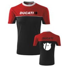 Pánské triko s motivem Ducati Devil - Červeno/Černé