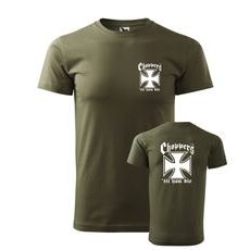 PÁNSKÉ TRIKO S MOTIVEM CHOPPERS 'TIL YOU DIE - MILITARY