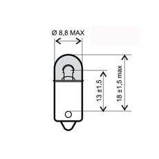 LAMP RMS 246510415 BA9S 12V 4W