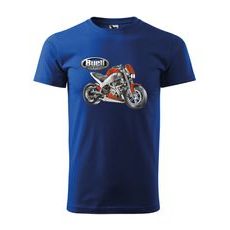PÁNSKÉ TRIKO S MOTIVEM BUELL - KRÁLOVSKY MODRÉ