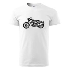 PÁNSKÉ TRIKO S MOTIVEM TRIUMPH 2 - BÍLÉ