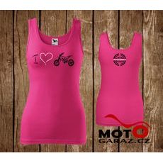 DÁMSKÉ TÍLKO MOTOGARÁŽ LIMITED EDITION MOTOCROSS - RŮŽOVÉ