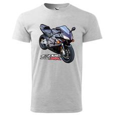 PÁNSKÉ TRIKO S MOTIVEM HONDA CBR 600 RR - SVĚTLE ŠEDÉ