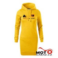ŠATY MOTORKA JE SRDEČNÍ ZÁLEŽITOST ® ŽLUTÉ
