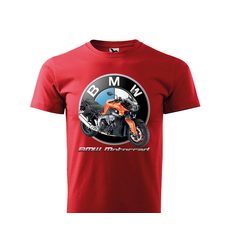 PÁNSKÉ TRIKO S MOTIVEM BMW K1300R MOTORRAD - ČERVENÉ
